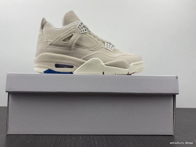 Cheap Jordan 4 Canvas (W) DQ4909-100 Blank Retro 0718